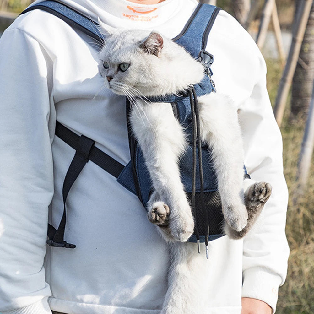 Geantă de transport reglabilă pentru pisici, rucsac cu umăr dublu pentru animale de companie, geantă portabilă pentru călătorii în aer liber, camping, drumeții, geantă pentru pisici, geantă pentru câini