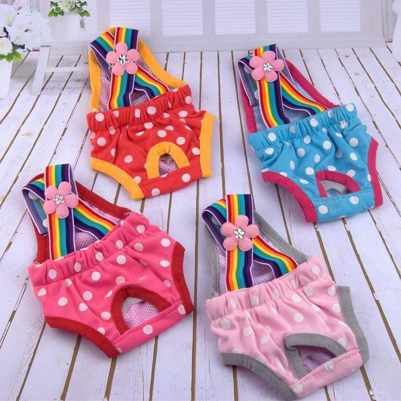 2 tipuri XXS/XS/S/M/L/XL pentru câini, pantaloni fiziologici impermeabili reutilizabili pentru câini, scutece anti-scurgeri pentru pisici și câini (1 buc)