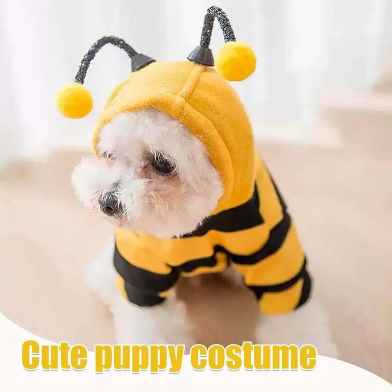 Costum de albină pentru pisică, câine, Halloween, animale de companie, cosplay, hanorace, Halloween, Crăciun, cosplay, rochie, hanorac pentru animale de companie mici, medii, câine, pisică