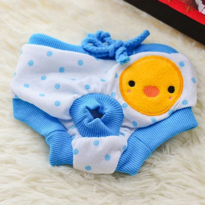 1PC Pet Dog Shorts sanitare fiziologice pantaloni drăguț fructe Print scutec câine pantaloni scurți lavabili femele câine chiloți lenjerie intimă boxeri