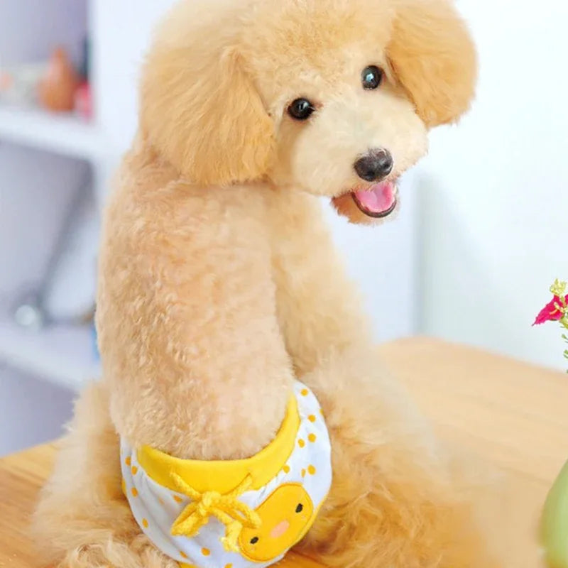 1PC Pet Dog Shorts sanitare fiziologice pantaloni drăguț fructe Print scutec câine pantaloni scurți lavabili femele câine chiloți lenjerie intimă boxeri