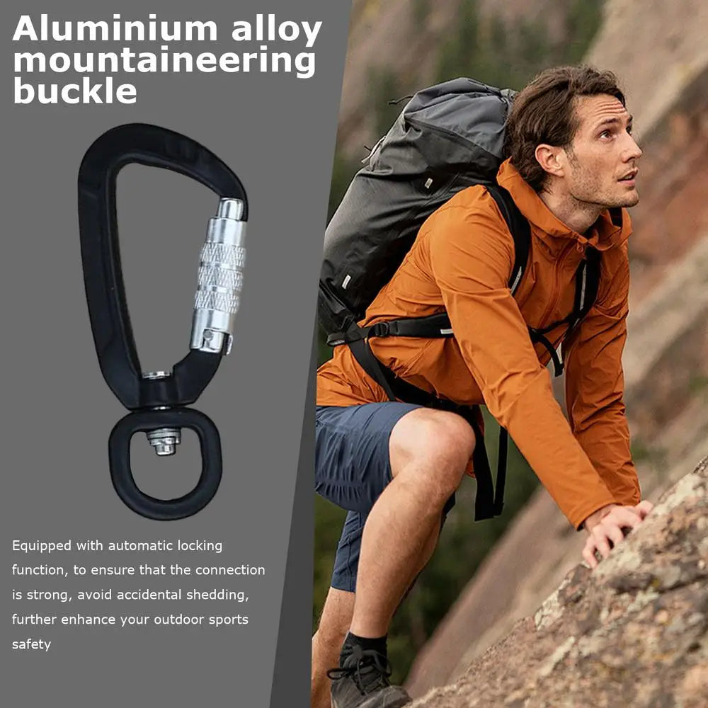 Carabină pentru fixarea animalelor de companie, frânghie pentru câini, ham fix, clip, blocare automată, design din aliaj de aluminiu, accesorii de camping, carabină, breloc