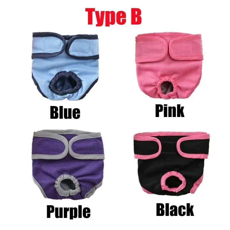 2 tipuri XXS/XS/S/M/L/XL pentru câini, pantaloni fiziologici impermeabili reutilizabili pentru câini, scutece anti-scurgeri pentru pisici și câini (1 buc)