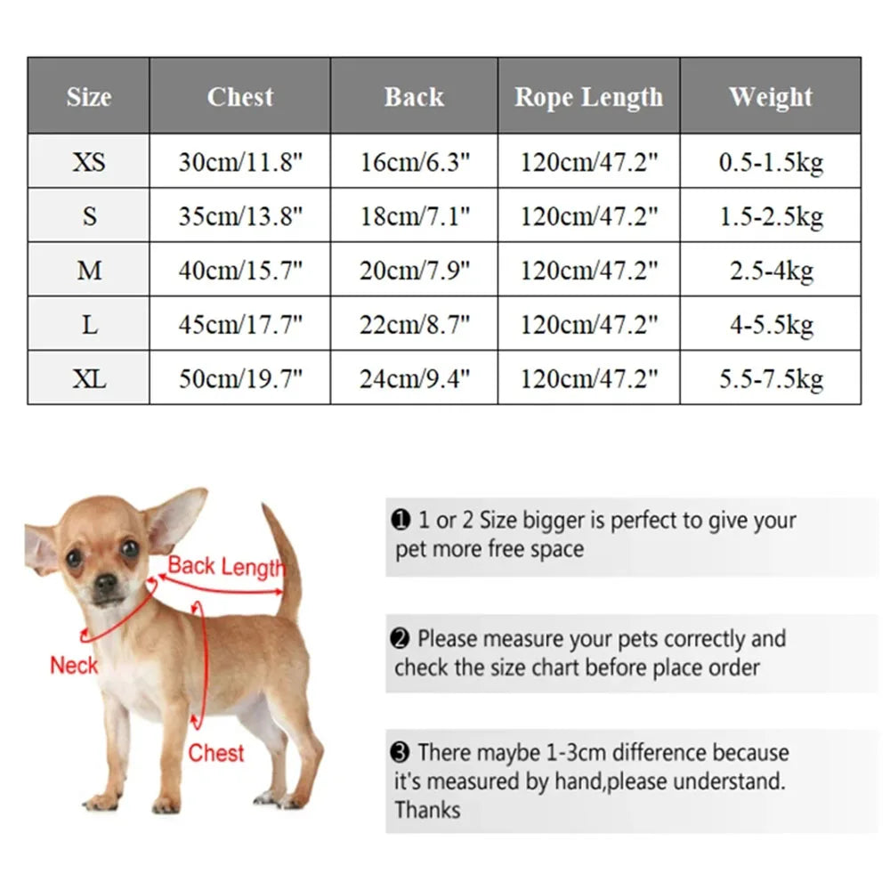 3PCS desene animate câine ham lesă și pălărie set unisex drăguț animale de companie accesorii în aer liber protecție solară capac pentru câini mici ham vestă ham pentru cățeluș