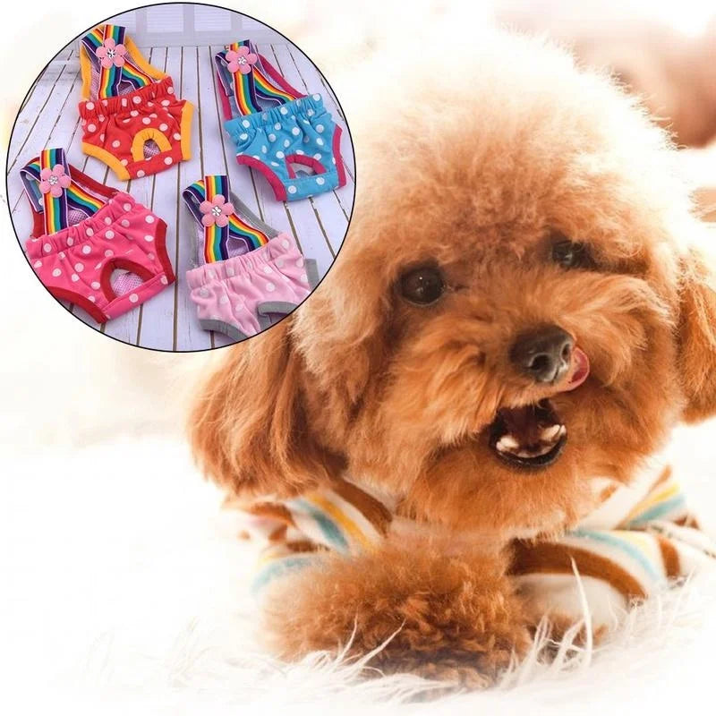 2 tipuri XXS/XS/S/M/L/XL pentru câini, pantaloni fiziologici impermeabili reutilizabili pentru câini, scutece anti-scurgeri pentru pisici și câini (1 buc)