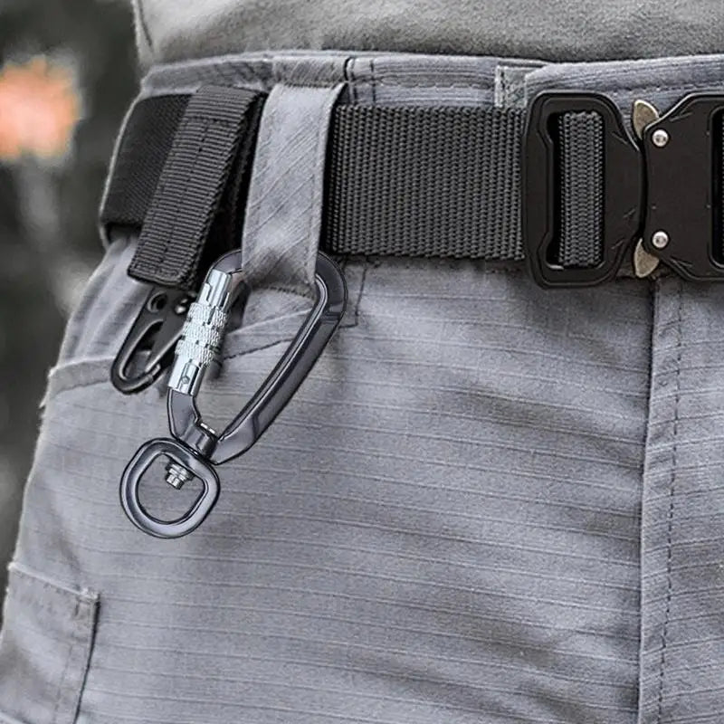 Carabină pentru fixarea animalelor de companie, frânghie pentru câini, ham fix, clip, blocare automată, design din aliaj de aluminiu, accesorii de camping, carabină, breloc
