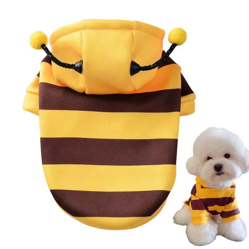 Costum de albină pentru pisică, câine, Halloween, animale de companie, cosplay, hanorace, Halloween, Crăciun, cosplay, rochie, hanorac pentru animale de companie mici, medii, câine, pisică