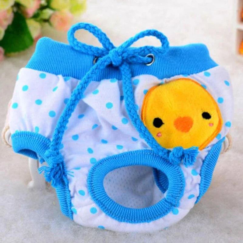 1PC Pet Dog Shorts sanitare fiziologice pantaloni drăguț fructe Print scutec câine pantaloni scurți lavabili femele câine chiloți lenjerie intimă boxeri