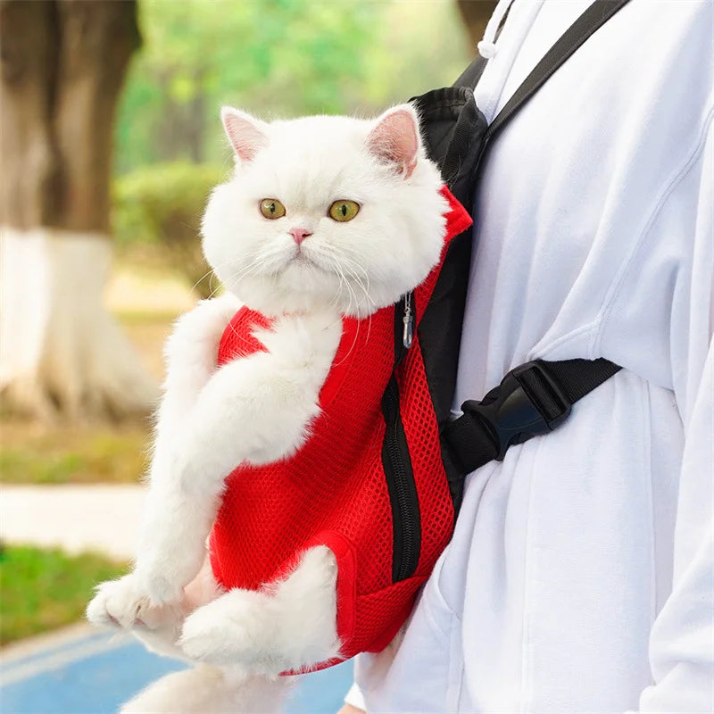Geantă de transport reglabilă pentru pisici, rucsac cu umăr dublu pentru animale de companie, geantă portabilă pentru călătorii în aer liber, camping, drumeții, geantă pentru pisici, geantă pentru câini