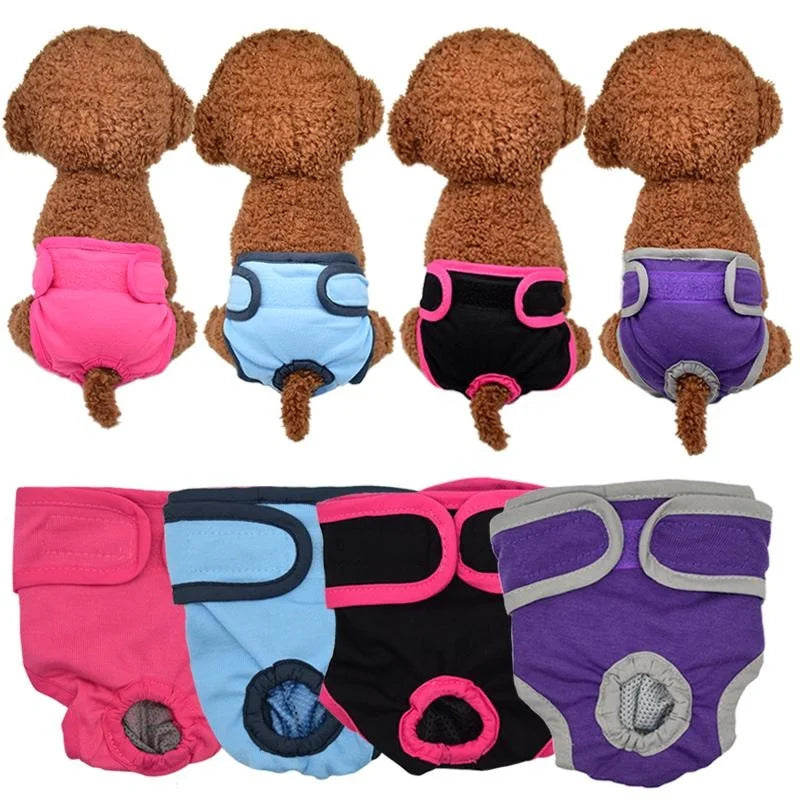 2 tipuri XXS/XS/S/M/L/XL pentru câini, pantaloni fiziologici impermeabili reutilizabili pentru câini, scutece anti-scurgeri pentru pisici și câini (1 buc)